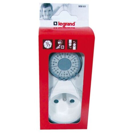 Legrand – Programmateur hebdomadaire sc – Intensité 16A – Tension 230V – Programmation quotidienne et hebdomadaire – Pour tableau électrique