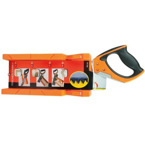 Fischer Darex – Boîte à onglet 2023 incolore – Dimensions 35 x 12 x 7,5 cm – Conçue en polystyrène pour coupes précises et angles droits
