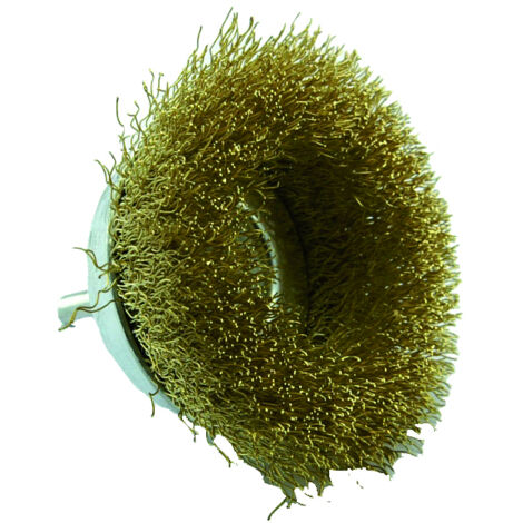 TIVOLY - Brosse coupe 75mm laiton sur tige t6 blister (1/2)