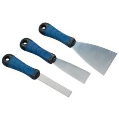 SAVY - Couteau manche bimatière lot de 3 acier 2cm 4cm et 8cm (1/3)