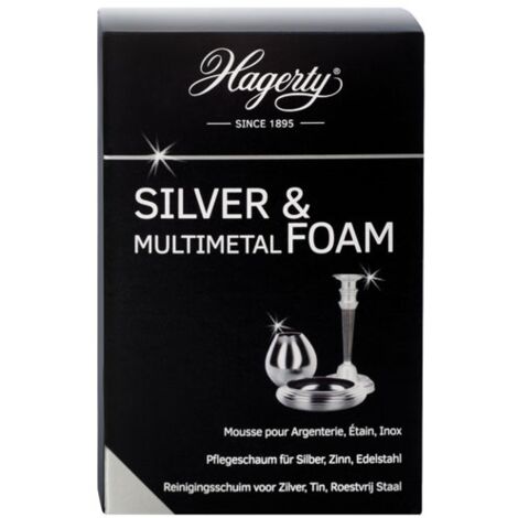 Mousse argent et multimétal 185g – Nettoyage et entretien étain, acier – Formule végétale pour lustre durable – Hagerty