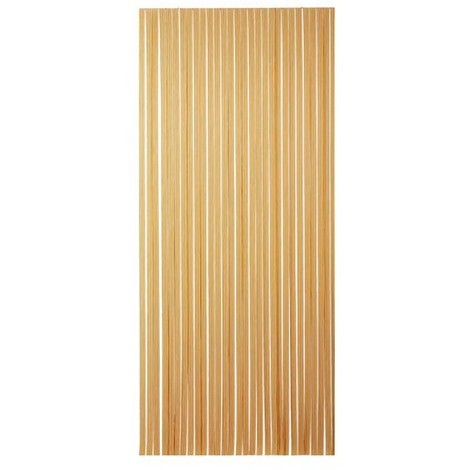 MOREL - Rideau de porte Tahiti PVC 90x220 cm - brun, beige