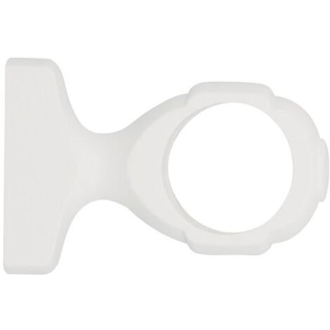 Mobois Supports de tringle moderne blanc 65 mm lot de 2
