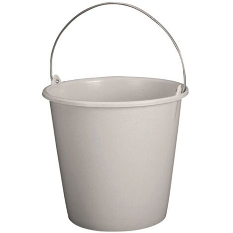 ALUMINIUM ET PLASTIQUE SEAU MÉNAGE 12L GRADUÉ GRIS MOUCHETÉ RIVS12