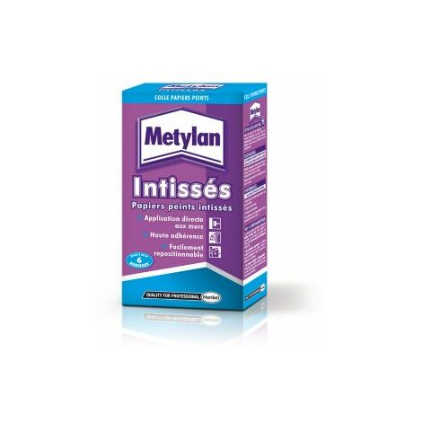 Metylan Colle Papiers Peints Intissés - application directe au mur - Paquet de 200g (6 rouleaux environ)