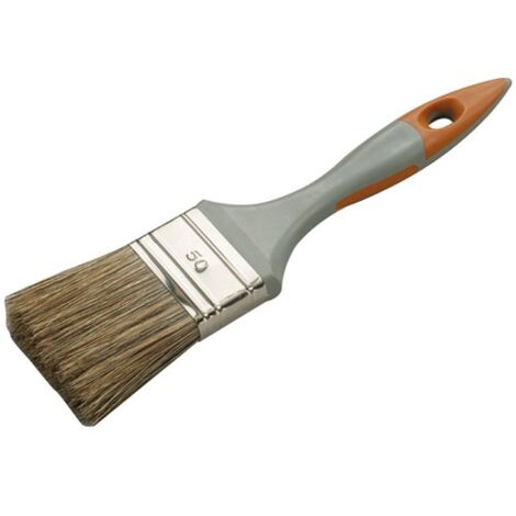 Savy Pinceau plat marron 50 mm pour bricolage peinture (1/3)