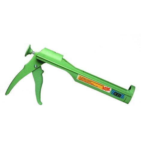 GEB – Pistolet extrudeur pour cartouche mastic – Application précise sans gouttes – Pour travaux de rénovation – Poids 382g – Largeur 19cm (1/5)