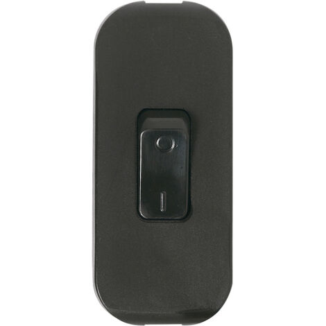 Legrand – Interrupteur à bascule bipolaire pour lampe – Couleur noire – Installation sécurisée avec système à vis – Compatible 2x0,75mm²