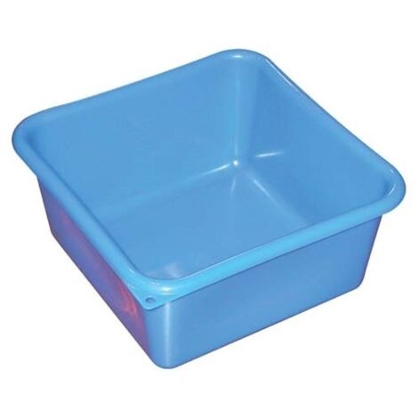 ALUMINIUM ET PLASTIQ CUVETTE CARREE 15L 38CM BLEU 1086815 (1/2)