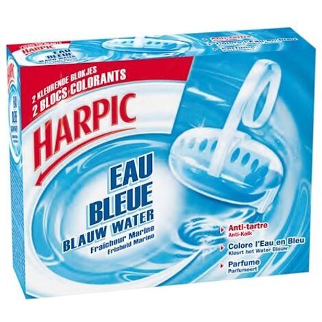 HARPIC - Bloc cuvette WC Harpic anti-tartre eau bleue (1/3)