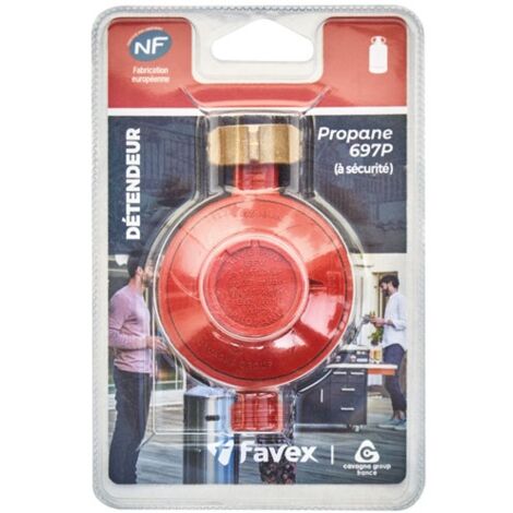 Détendeur gaz propane 1.5kg – Débit 1.5kg/h – Pression de sortie 37 mbar – Sécurité par excès de débit – Home Gaz