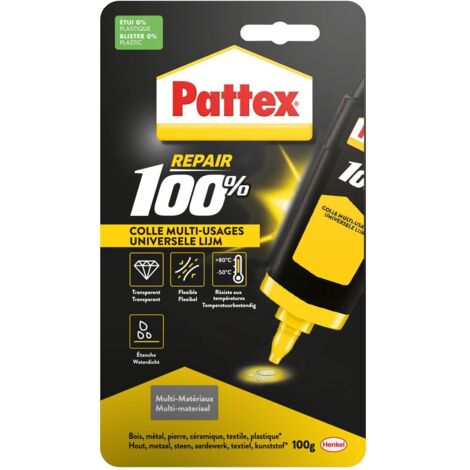 Pattex Colle Multi-Usages & Multi-matériaux - Intérieur/ Exterieur - 100g (1/5)