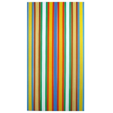 Rideau de porte en perles de bois multicolore 90 x 200 cm - Morel