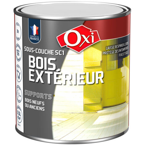 OXI - Sous couche bois ext.500ml blanc (1/4)