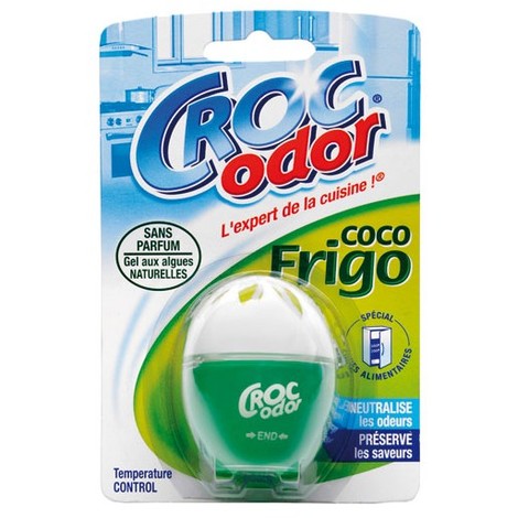Croc'Odor Coco Frigo – Désodorisant pour Réfrigérateur (33g) – Nettoyant  Frigo – Neutralisateur d'Odeurs : : Cuisine et Maison