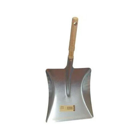 Pelle à poussière métal zingué – Manche bois ergonomique – Résistante à la corrosion – Pour ramassage débris et poussières – Brosserie Thomas (1/5)