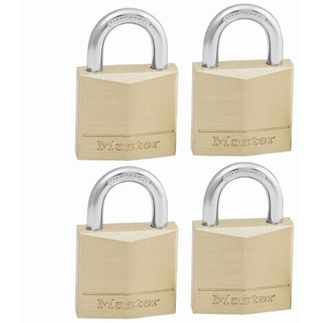 Lot de quatre Cadenas laiton 30 mm Master Lock