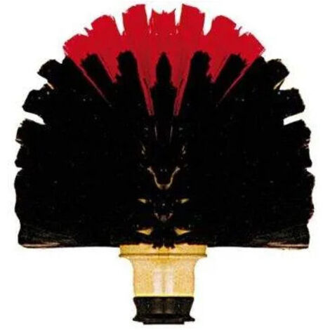 Tête de loup en vinyle pour nettoyage plafond – 210 fibres polypropylène – Monture avec douille vis – Dimensions 16,5 cm – Brosserie Thomas