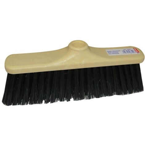 Balai Spécial Sol Ciment Brosserie Domergue – Fibres PVC Sur Monture Bois 29cm