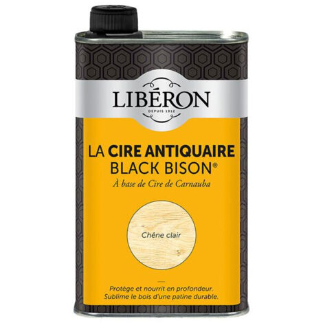 Libéron Cire Antique Black Bison chêne clair liquide
