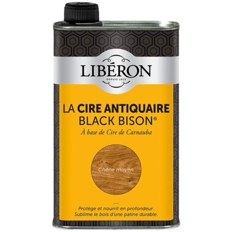 Cire Liquide Meuble Et Objets Antiquaire Black Bison® Liberon, Chêne Moyen 0.5 L