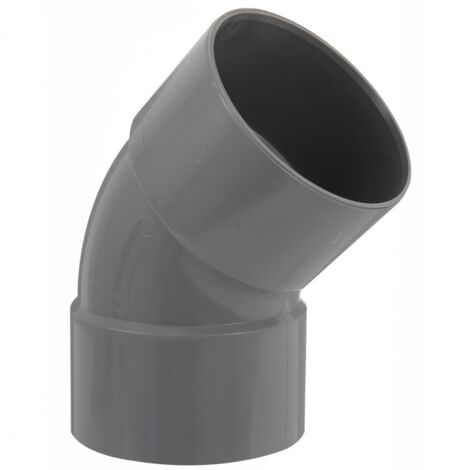 GIRPI Coude 45° en pvc à coller, femelle / femelle, D100 (1/7)