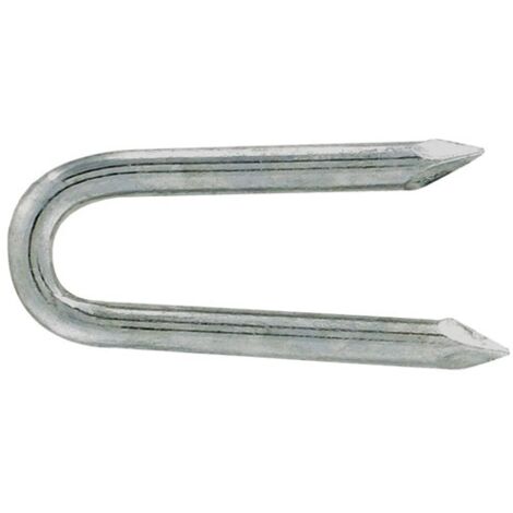 Clou recourbé en forme de U conduit acier 40x4.4mm 600g (1/2)