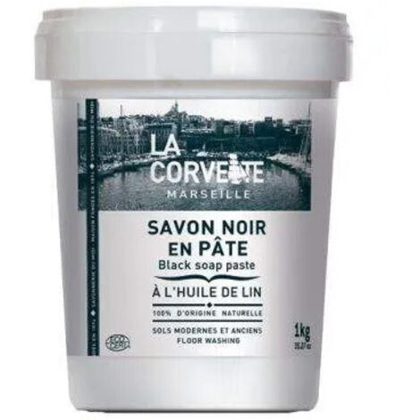 La Corvette Savon noir en pâte 1 kg écologique et efficace