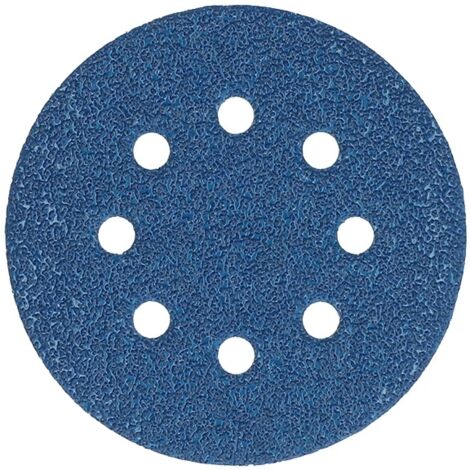 Norton – Disque abrasif 125mm grain 40 – Lot de 5 disques auto-agrippants – Pour ponçage rapide bois et métal – Système d'aspiration poussière