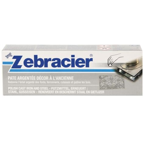 Crème décorative Zébracier 100 ml – Pour entretien acier et fonte – Finition longue durée – Application facile avec chiffon - TUBE 100 G