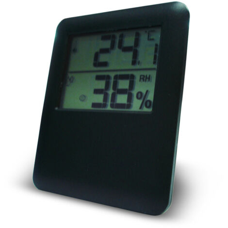 Otio – Thermomètre hygromètre magnétique LCD – Plage de température 0°C à 50°C – Plage d'hygrométrie 20% à 95% – Fixation magnétique
