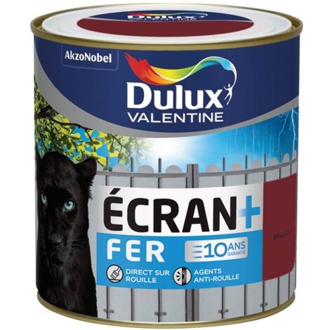 DULUX VALENTINE - Ecran fer brillant 0.5l rouge basque