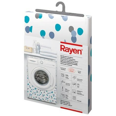 RAYEN - Housse machine à laver ouverture frontale decoree 84x60x60cm