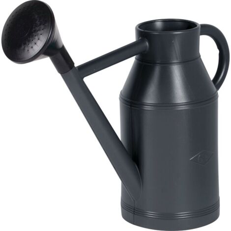EDA – Arrosoir plastique rond 6 litres – Matériaux résistants – Pour travaux de construction et aménagement extérieur – Couleur vert métal