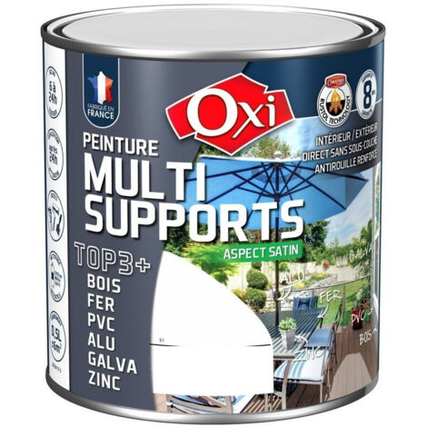 Oxi TOP3 peinture satinée multi-supports crème 0.5 L (1/2)