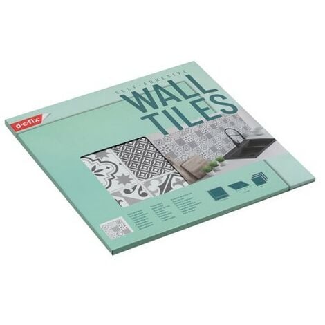 D-C-FIX - Dalle murale adhésive effet carreaux de ciment 30,5 cm (lot de 6)