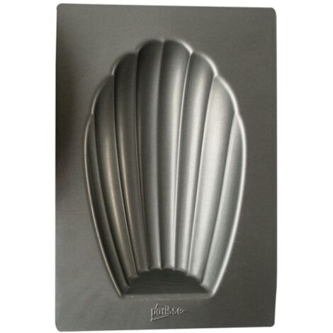 Patisse Moule à madeleine XXL gris anthracite acier (1/4)