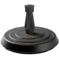 EDA – Pied de parasol béton rond 14kg – Stabilité optimale pour tiges 1,8 à 3,3 cm – Dimensions ø38 x 25 cm – Idéal pour temps venteux
