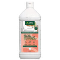 Gel WC détartrant écologique 1L – 96% d'ingrédients biosourcés – Parfum pin des Landes – Efficacité optimale pour cuvettes – Le Vrai Professionnel