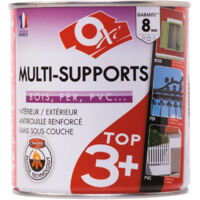 Peinture satinée multi-supports anthracite RAL 7016 0.5L – Protection durable pour bois, fer, PVC et métaux – Application facile en 1 couche – OXI