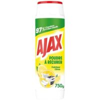 Poudre à récurer Ajax fraicheur citron 750 g – Élimine graisses tenaces et calcaire – Pour surfaces propres et saines