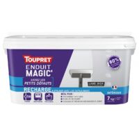 Toupret – Enduit de rebouchage intérieur pâte 7kg – Prêt à l'emploi – Pour petits défauts – 80% de ponçage en moins