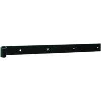 Afbat – Penture de porte bout carré 14mm – Longueur 500mm – Zingué blanc – Fixation sécurisée avec boulons TRCC – Pour volets en bois