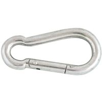 CHAPUIS - Mousqueton pompier acier zingué Ø6mm long.60mm blister 2