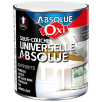 Sous-couche blanche fixante 1L – Pour tous supports intérieurs/extérieurs – Recouvrable par toutes peintures – Blanc mat – OXI
