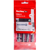 4 goujons FBN II Ø12 x 114 mm A4 /4B en acier inoxydable - Fischer