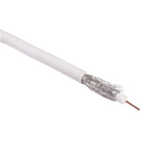 ELECTRALINE - Câble TV 17 VATCA blanc 25m couronne