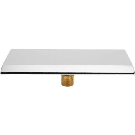 Eosnow Bocchetta per vasca da bagno a cascata G1/2, filettatura esterna, SPA, bagno, piscina, ugello di scarico a cascata a parete color argento