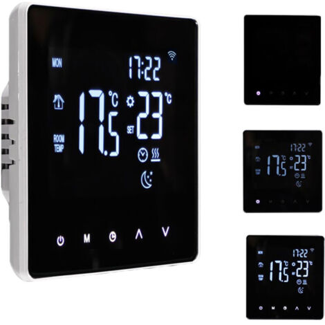 Termostato intelligente WiFi Eosnow, regolatore di temperatura, per riscaldamento elettrico, schermo LCD, touchscreen, controllo tramite app, programmabile settimanalmente