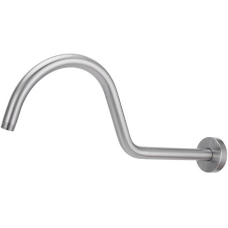 Kit braccio doccia spazzolato Jeffergarden NPT1/2 da 17 pollici a parete con soffione, tubo di prolunga e accessorio per il bagno